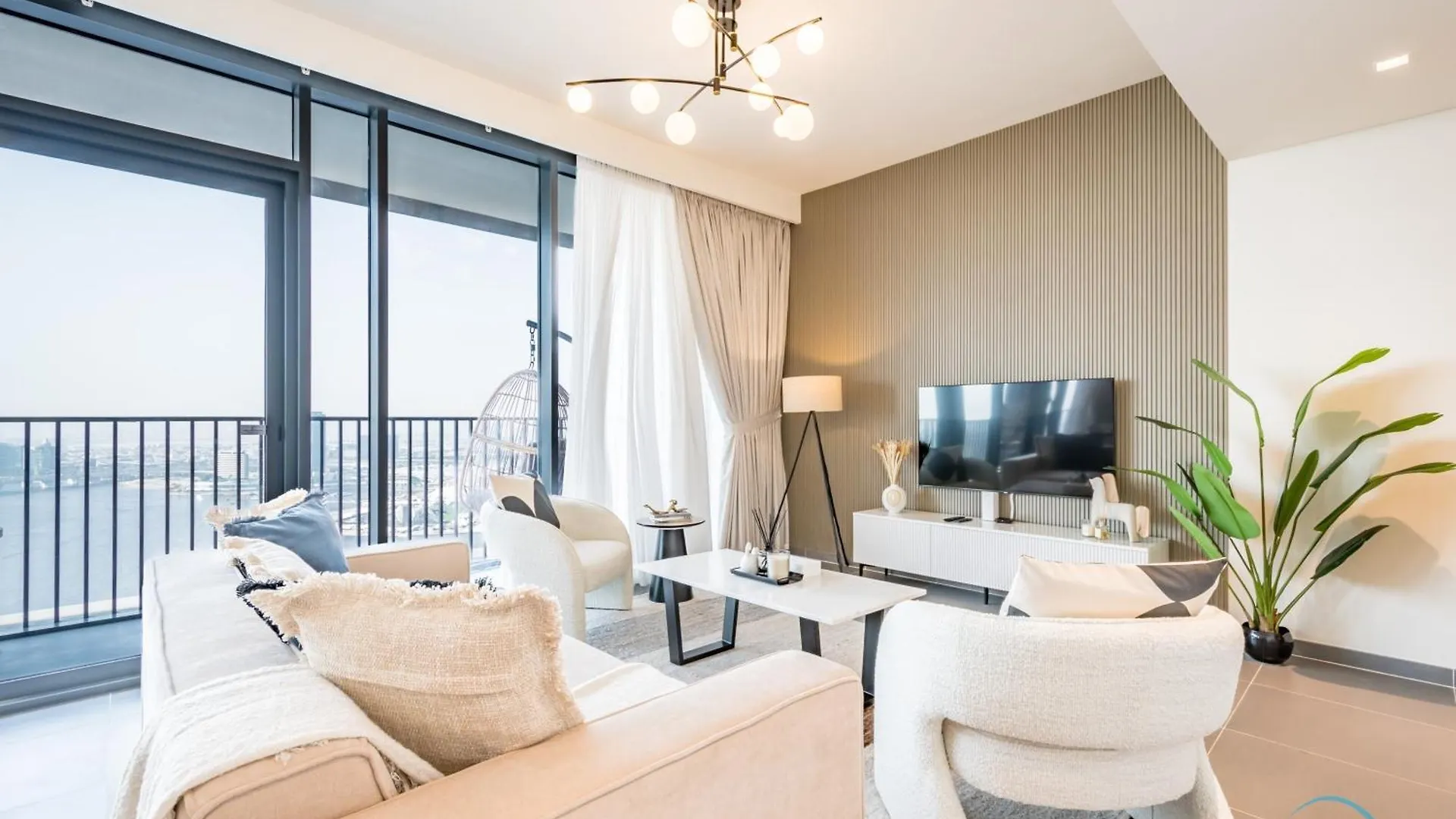 Stunning 3Br With Assistant Room In Creek Edge Tower 1, Dubai Creek Harbor By Deluxe Holiday Homes 0*,  Förenade Arabemiraten