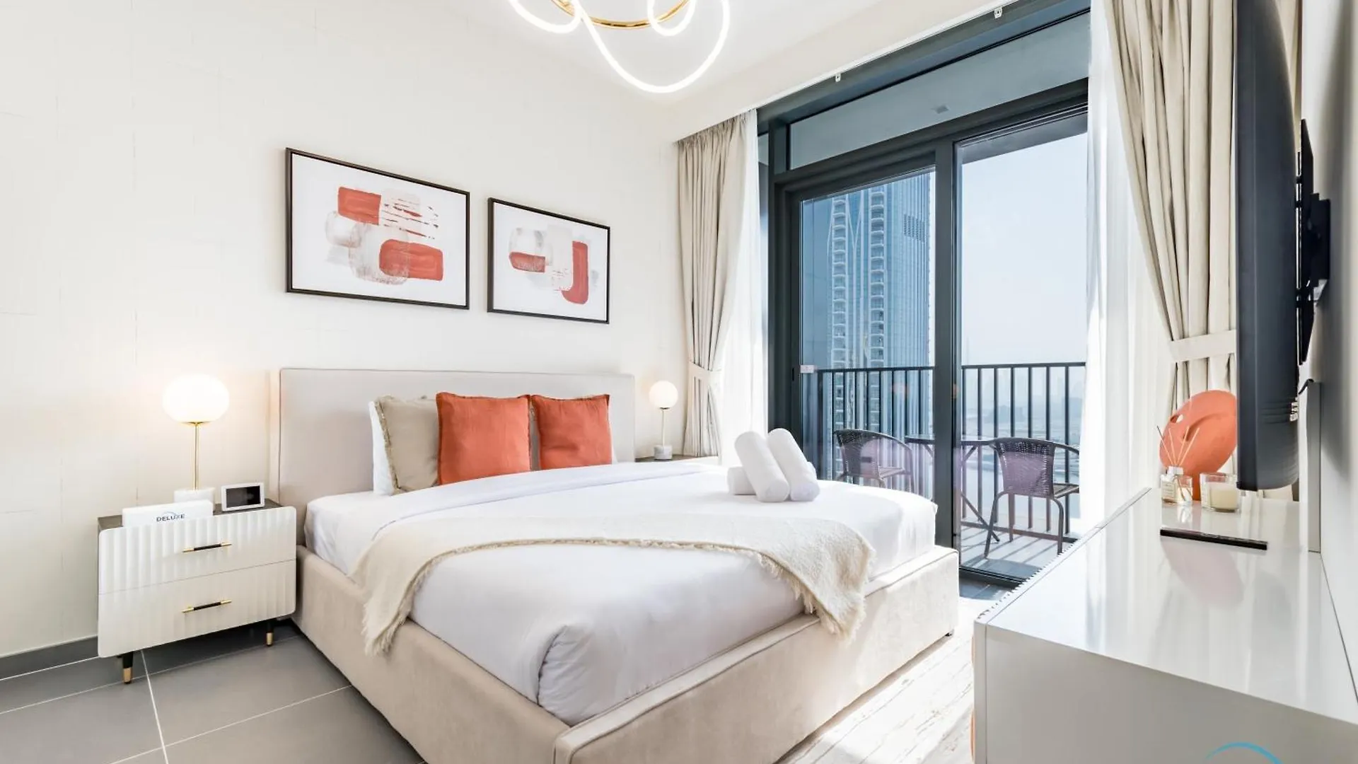 Apartment Stunning 3Br With Assistant Room In Creek Edge Tower 1, Dubai Creek Harbor By Deluxe Holiday Homes