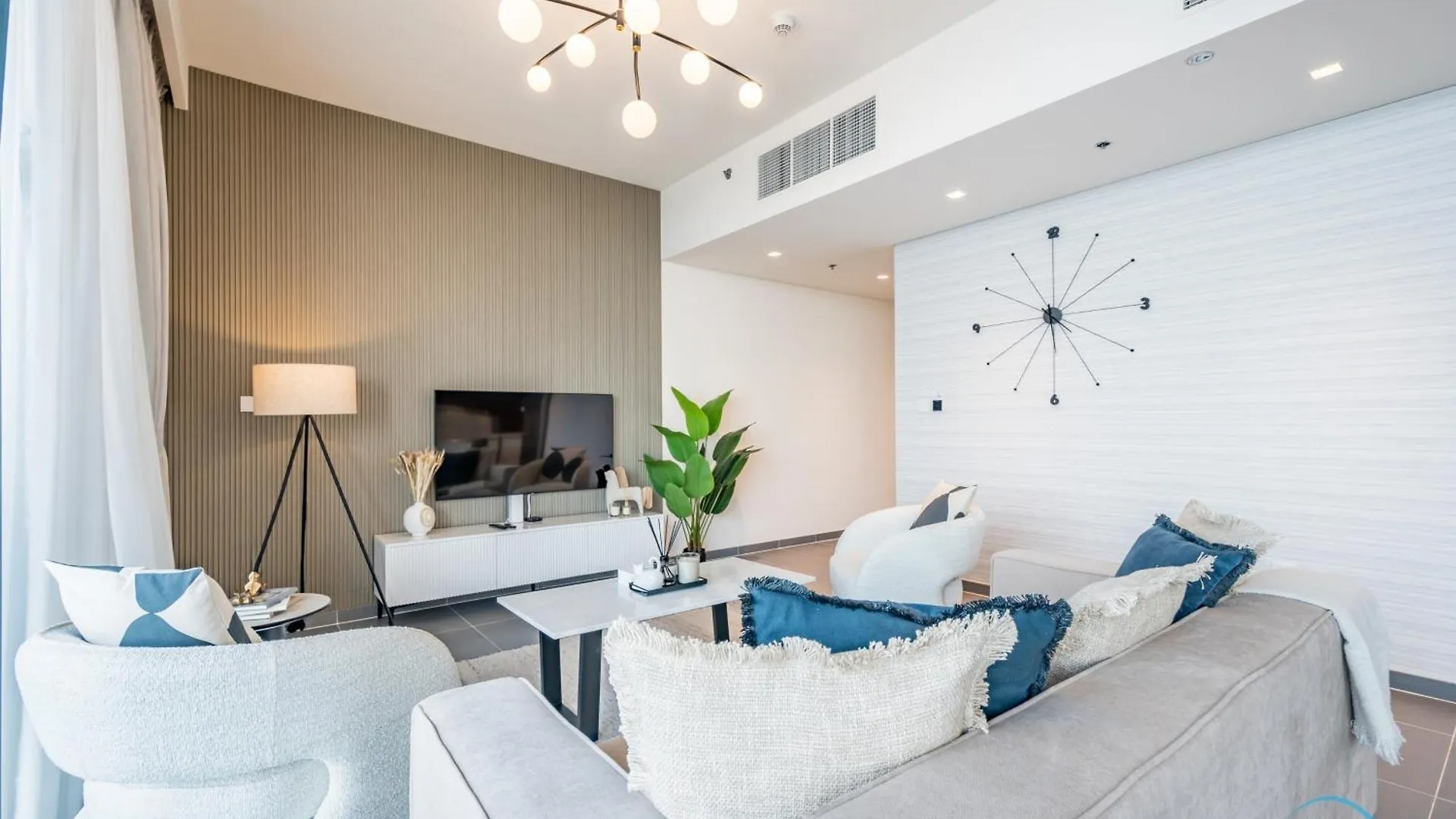Stunning 3Br With Assistant Room In Creek Edge Tower 1, Dubai Creek Harbor By Deluxe Holiday Homes United Arab Emirates